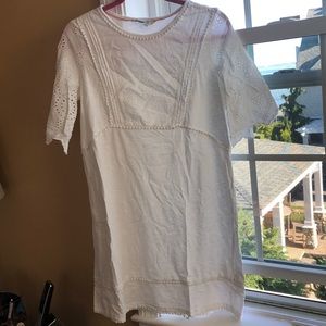 Boden eyelet dress white